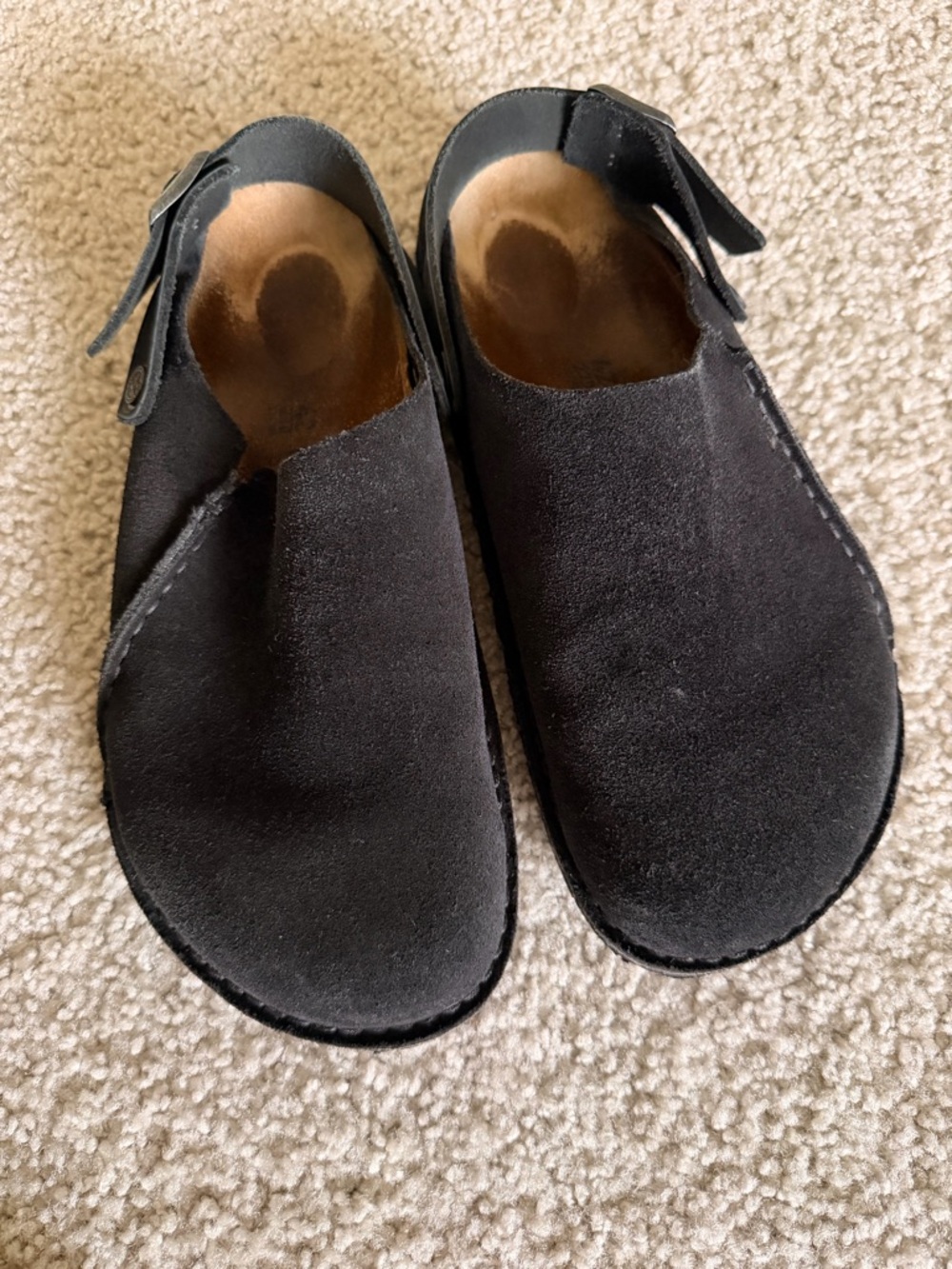 Birkenstock Men’s Black Suede Slip-On Clogs